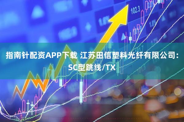 指南针配资APP下载 江苏田信塑料光纤有限公司：SC型跳线/TX