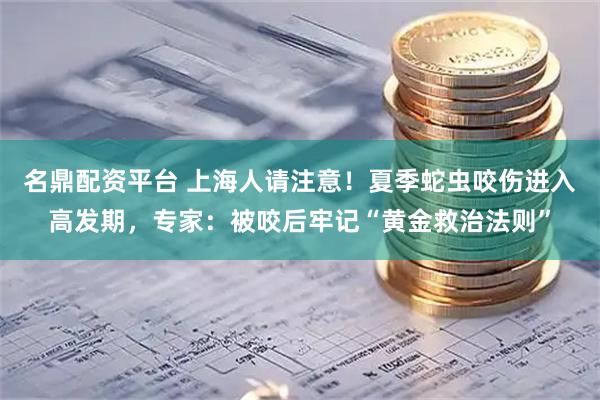 名鼎配资平台 上海人请注意！夏季蛇虫咬伤进入高发期，专家：被咬后牢记“黄金救治法则”